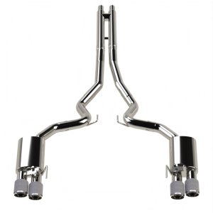 Ford Mustang Performance Exhaust - Kooks Headers - Valved Touring Cat-Back w/ Carbon Tips - `18-`24